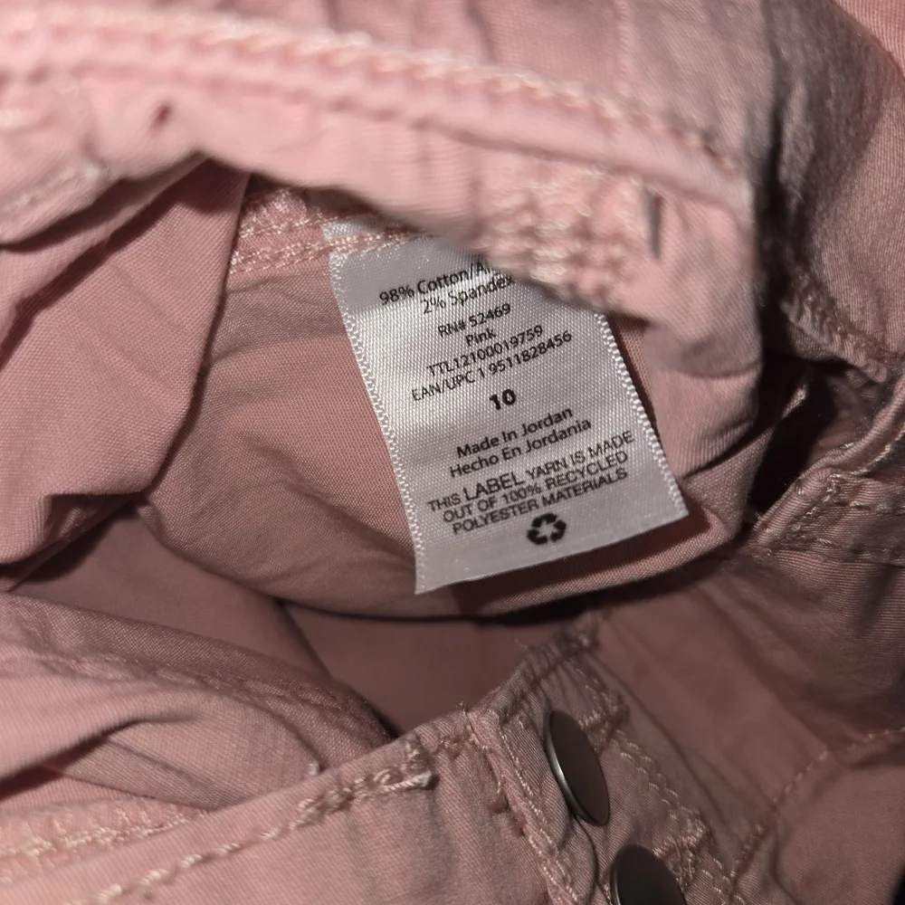 Time and Tru High-Rise Relaxed Fit Utility Cargo Pants Pink- Size 10 2066 - Picture 7 of 7